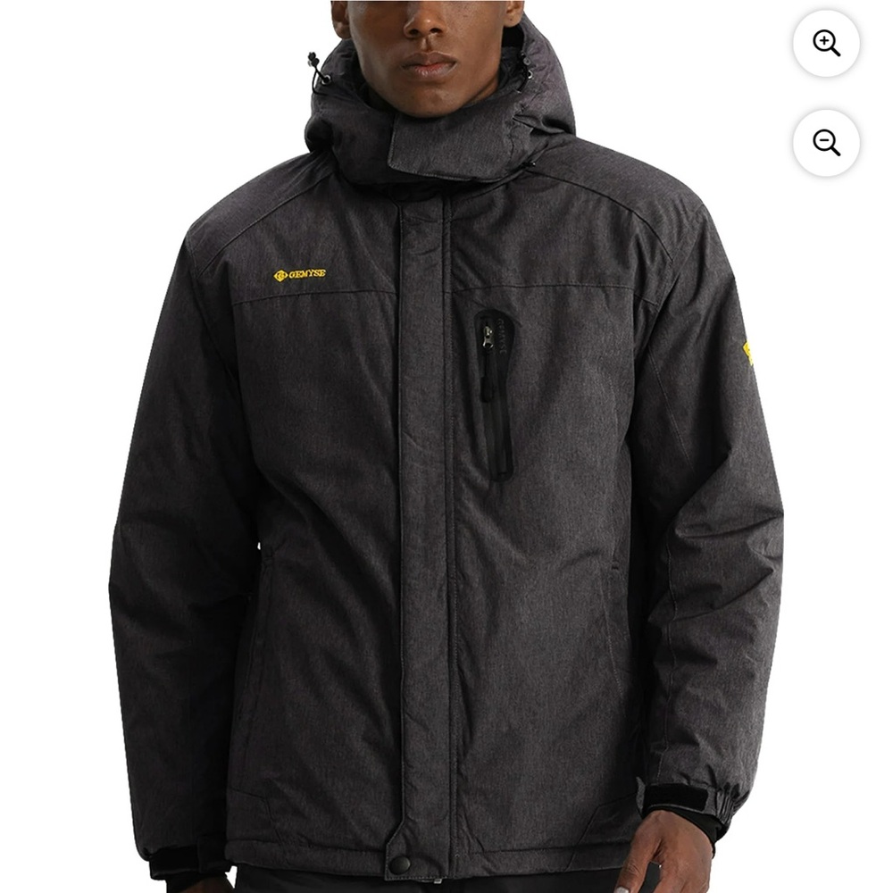 GEMYSE Graphite/Grey Ski Jacket for Men
